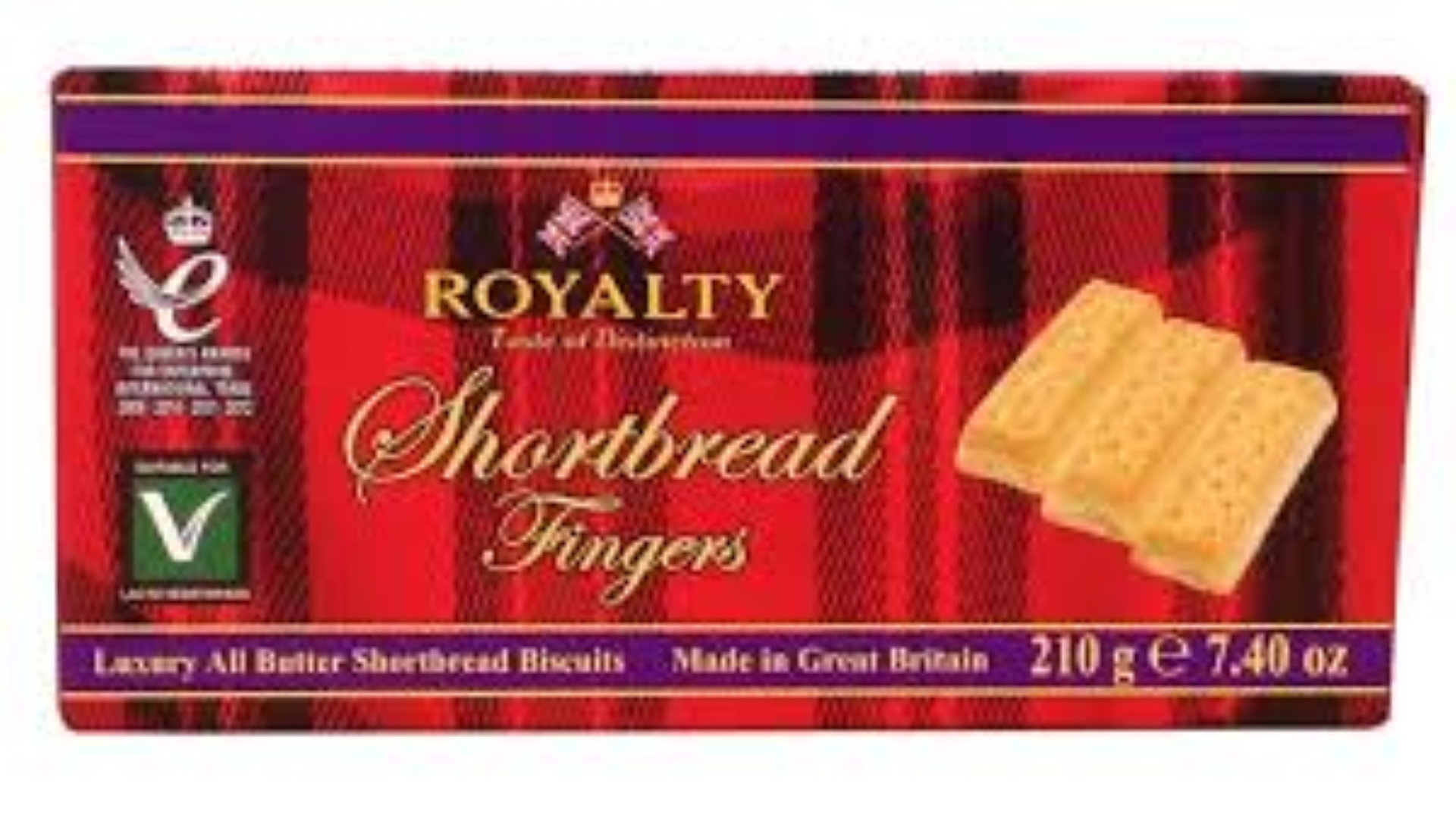 ROYALTY SHORTBREAD FINGERS 210G